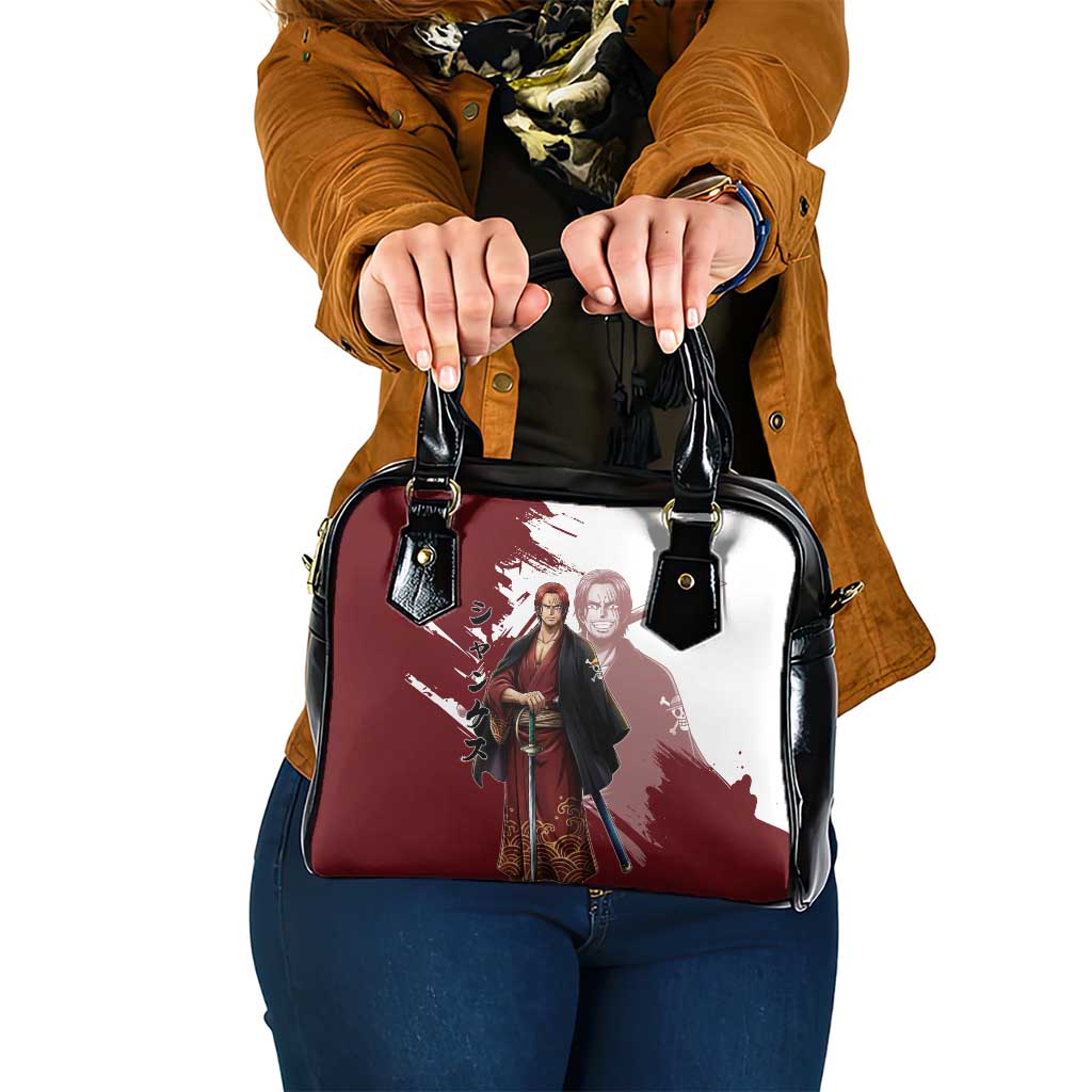 One Piece Shanks Red Hair Shoulder Handbag Japanese Anime Graphic