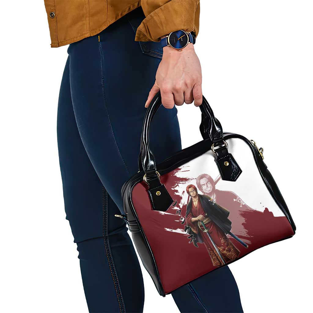 One Piece Shanks Red Hair Shoulder Handbag Japanese Anime Graphic
