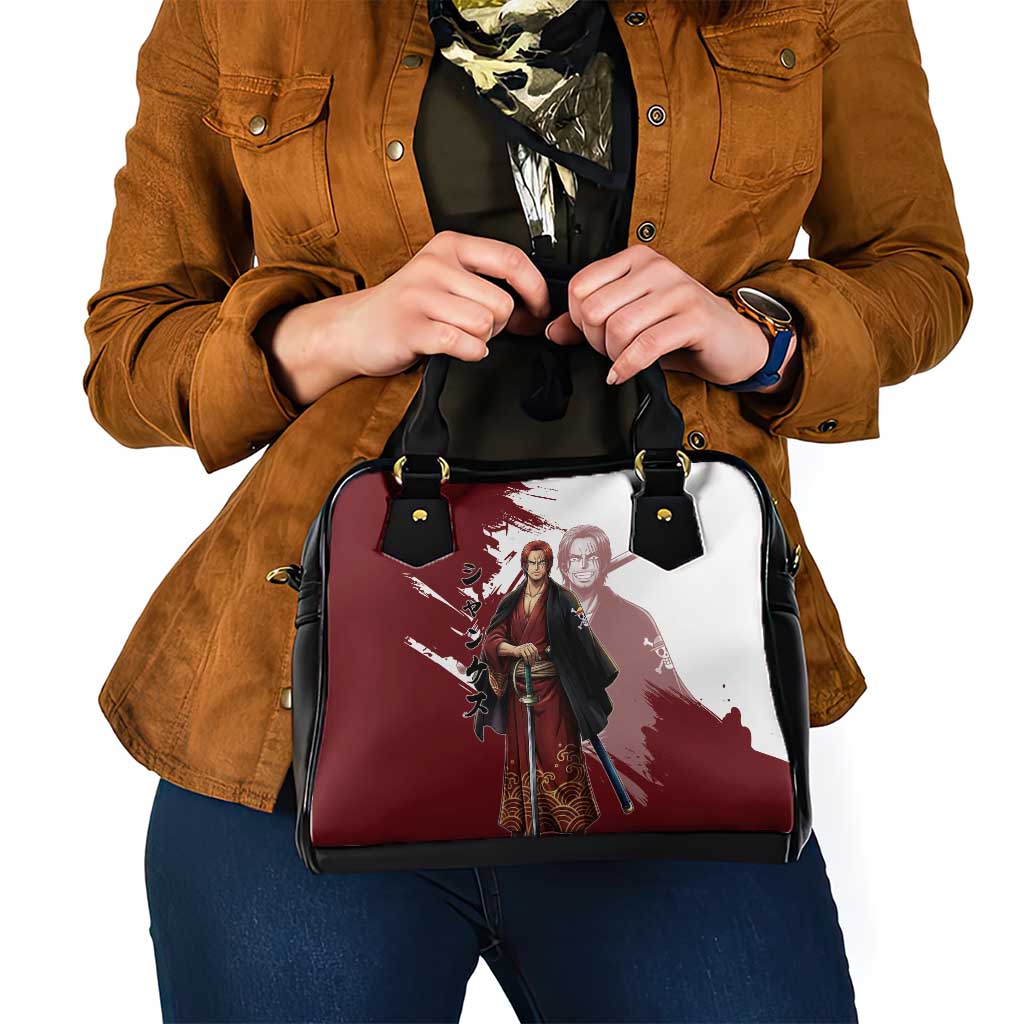One Piece Shanks Red Hair Shoulder Handbag Japanese Anime Graphic