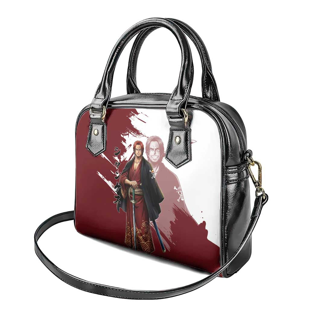 One Piece Shanks Red Hair Shoulder Handbag Japanese Anime Graphic