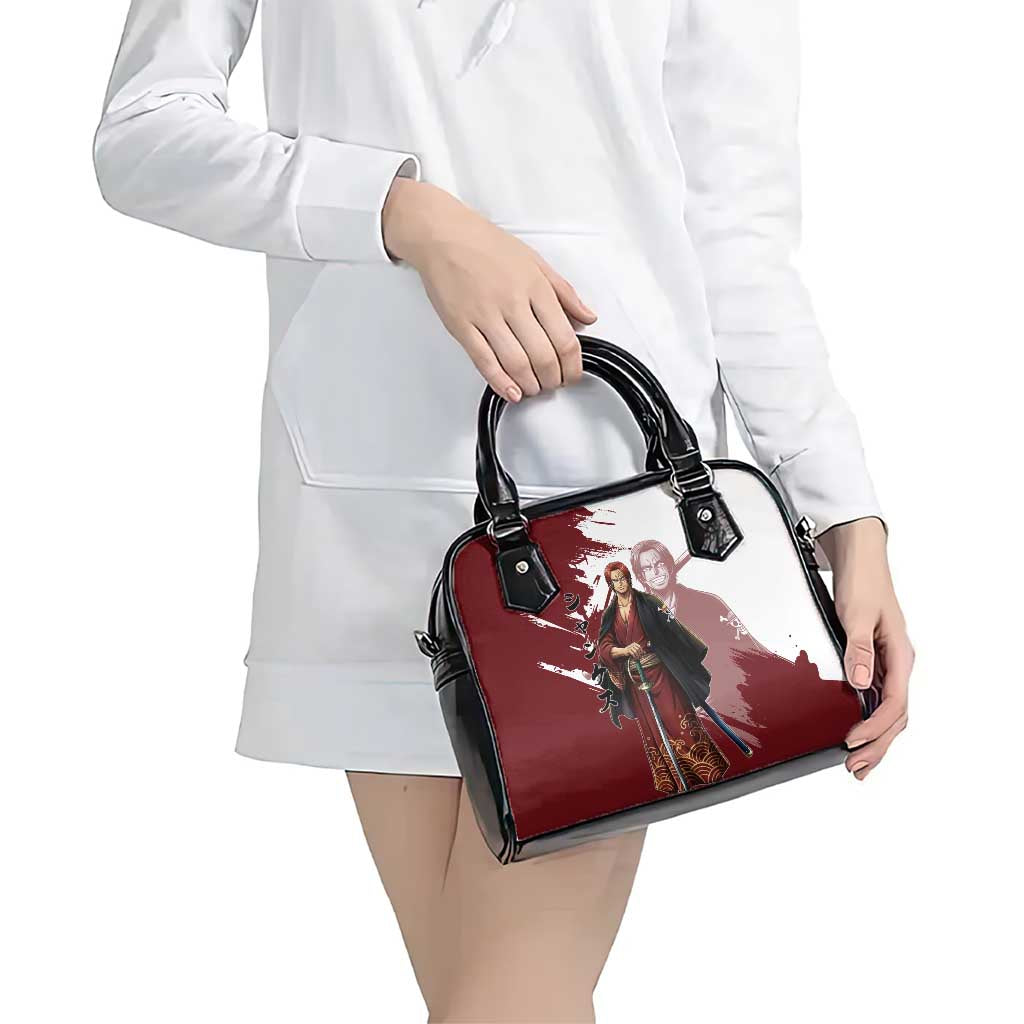 One Piece Shanks Red Hair Shoulder Handbag Japanese Anime Graphic