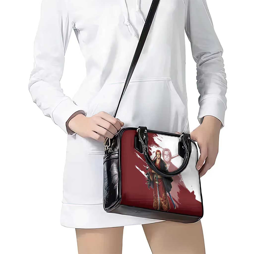 One Piece Shanks Red Hair Shoulder Handbag Japanese Anime Graphic