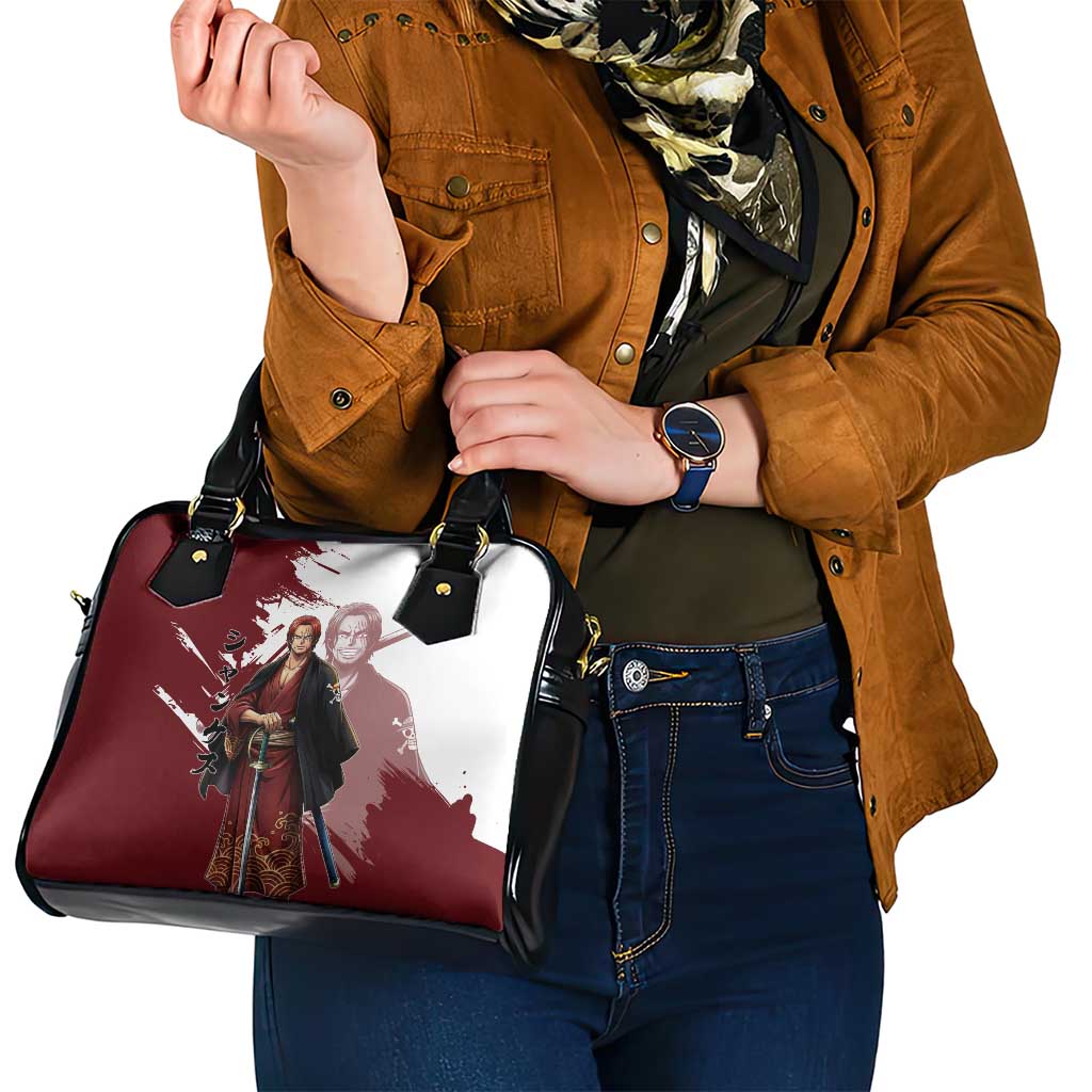One Piece Shanks Red Hair Shoulder Handbag Japanese Anime Graphic