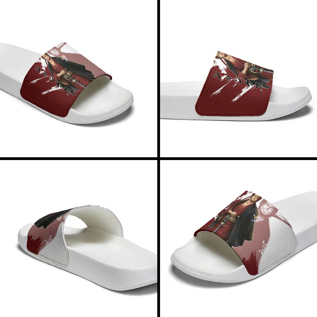 One Piece Shanks Red Hair Slide Sandals Japanese Anime Graphic