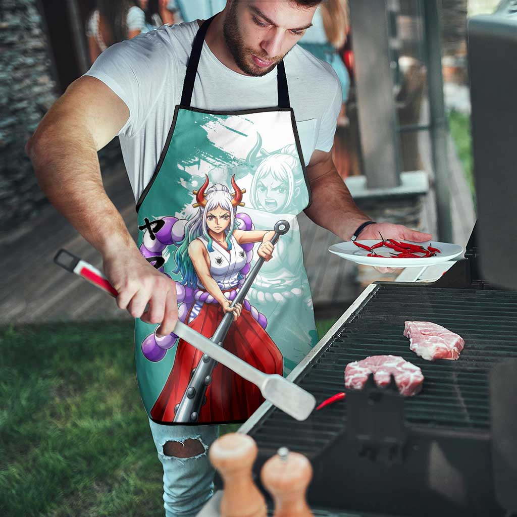 Yamato Oni Warrior One Piece Apron Japanese Anime Manga Graphic