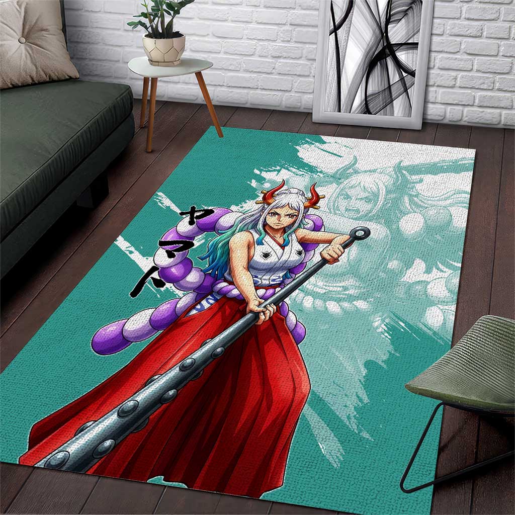 Yamato Oni Warrior One Piece Area Rug Japanese Anime Manga Graphic