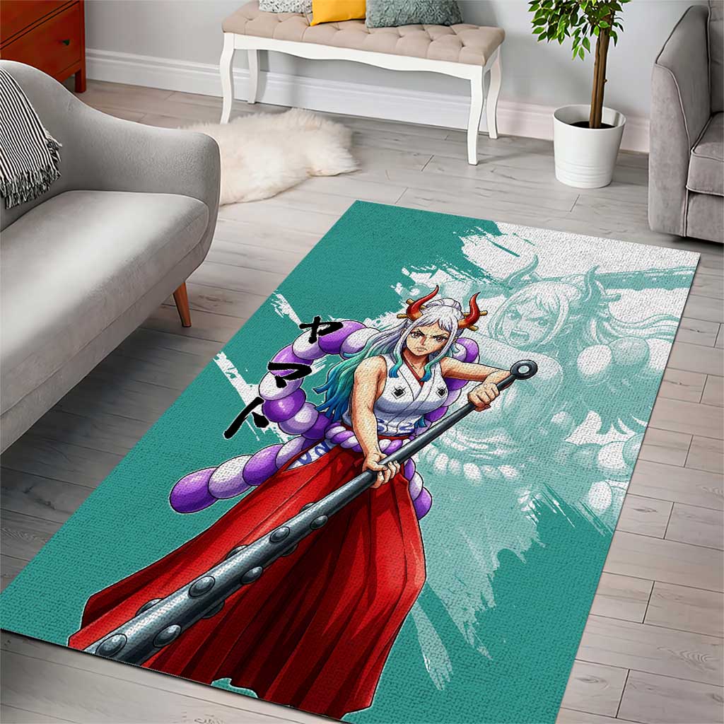 Yamato Oni Warrior One Piece Area Rug Japanese Anime Manga Graphic