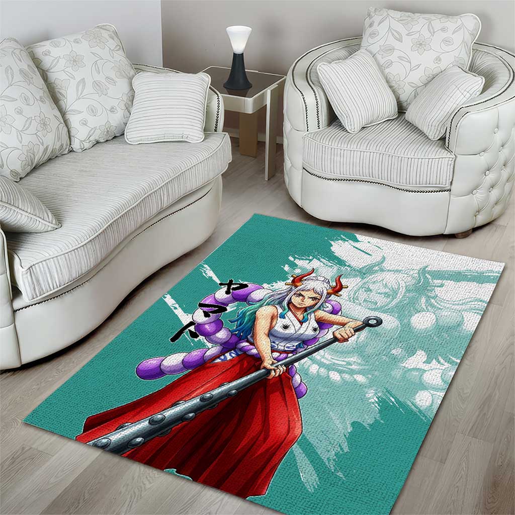 Yamato Oni Warrior One Piece Area Rug Japanese Anime Manga Graphic
