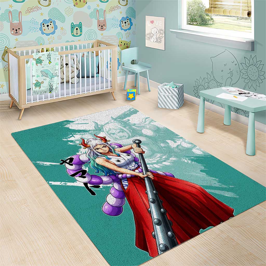 Yamato Oni Warrior One Piece Area Rug Japanese Anime Manga Graphic