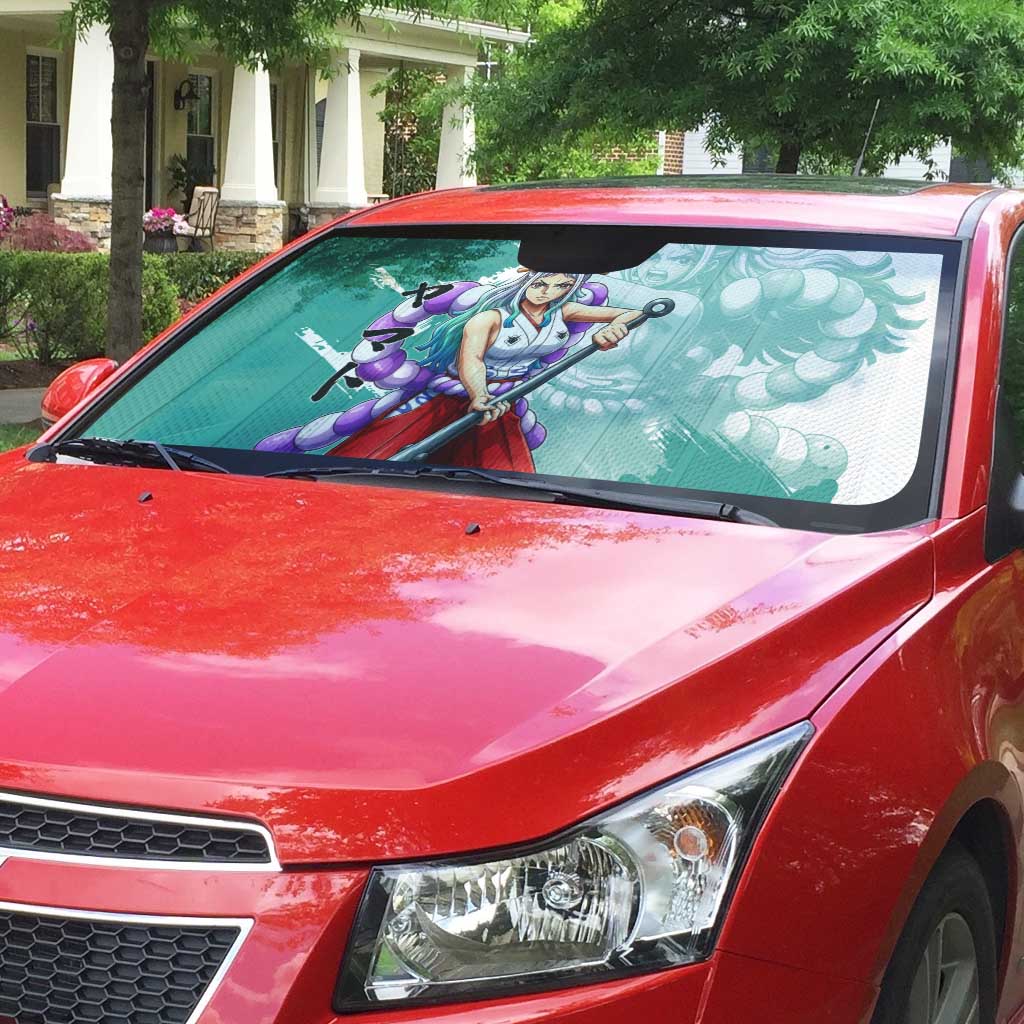 Yamato Oni Warrior One Piece Auto Sun Shade Japanese Anime Manga Graphic