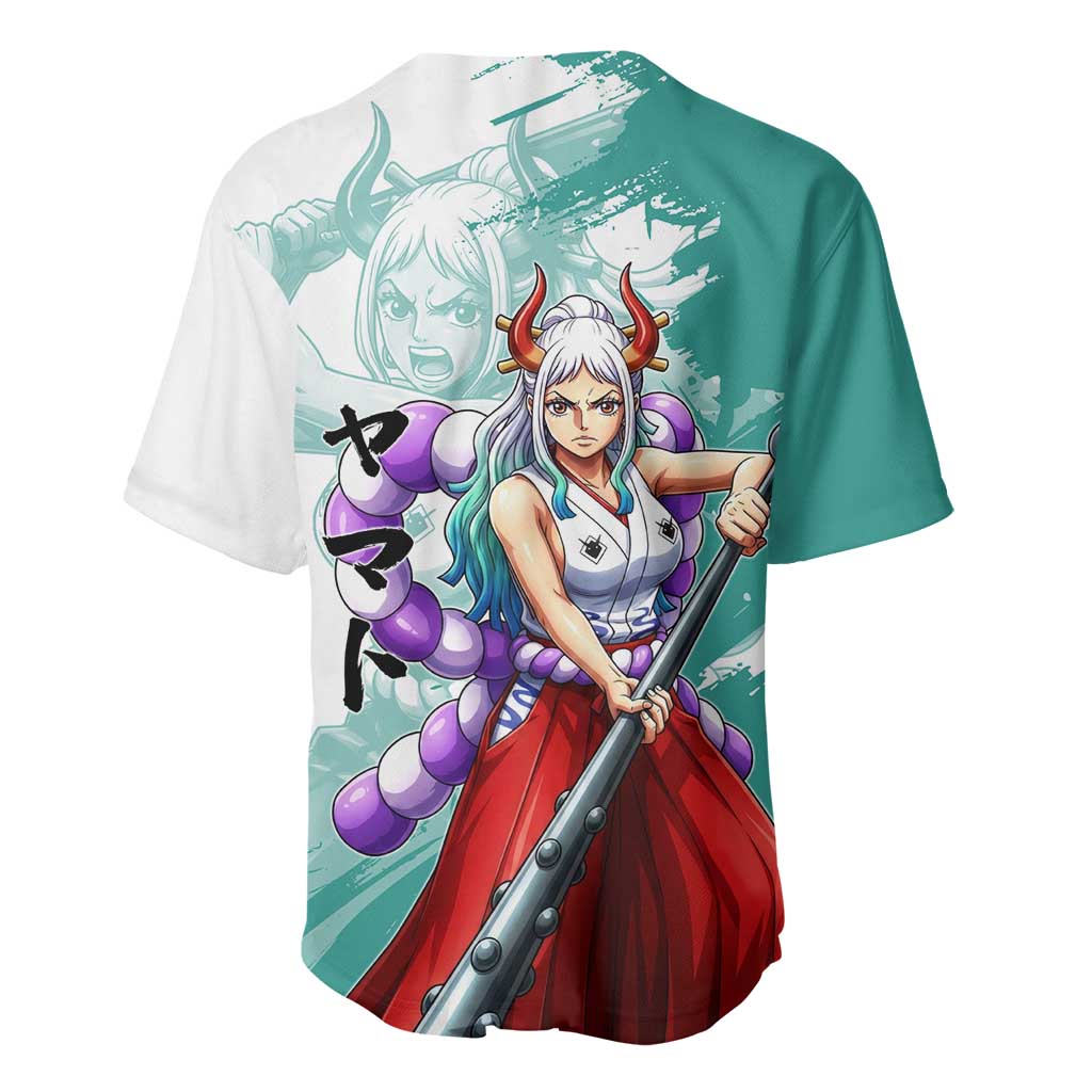 Yamato Oni Warrior One Piece Baseball Jersey Japanese Anime Manga Graphic