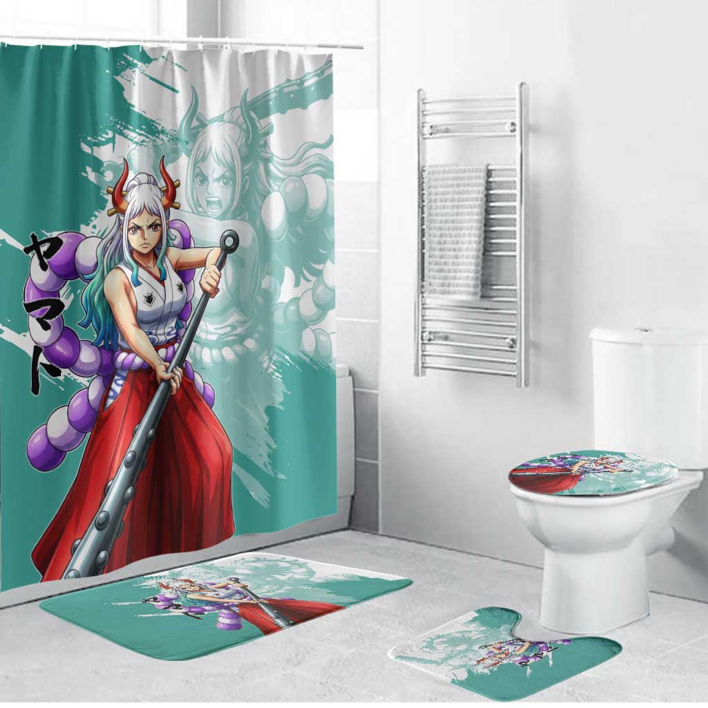 Yamato Oni Warrior One Piece Bathroom Set Japanese Anime Manga Graphic