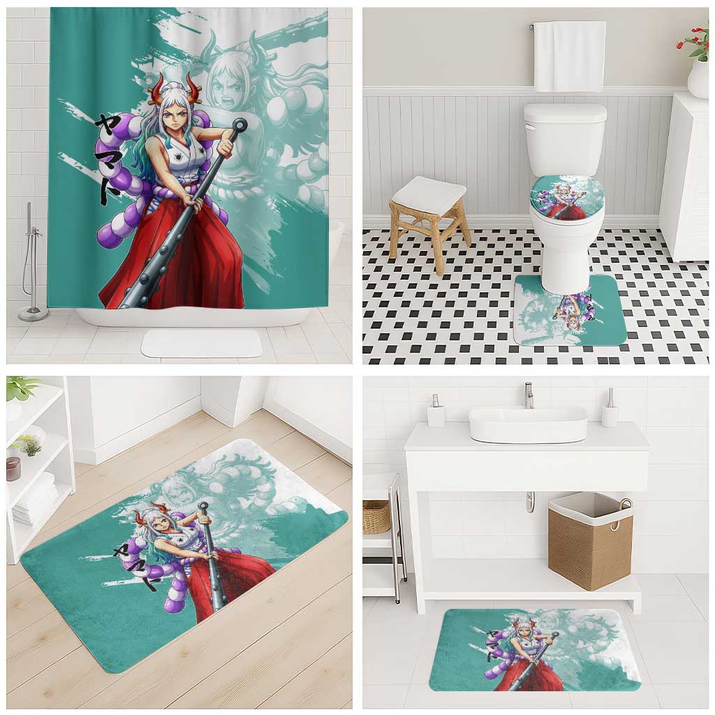 Yamato Oni Warrior One Piece Bathroom Set Japanese Anime Manga Graphic