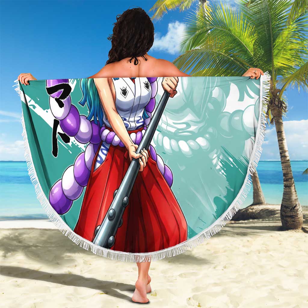 Yamato Oni Warrior One Piece Beach Blanket Japanese Anime Manga Graphic