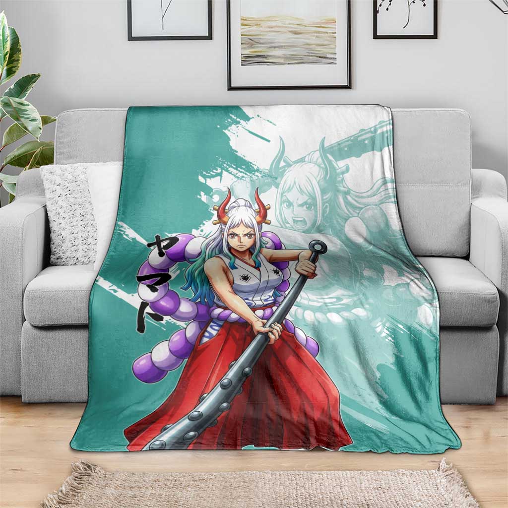 Yamato Oni Warrior One Piece Blanket Japanese Anime Manga Graphic