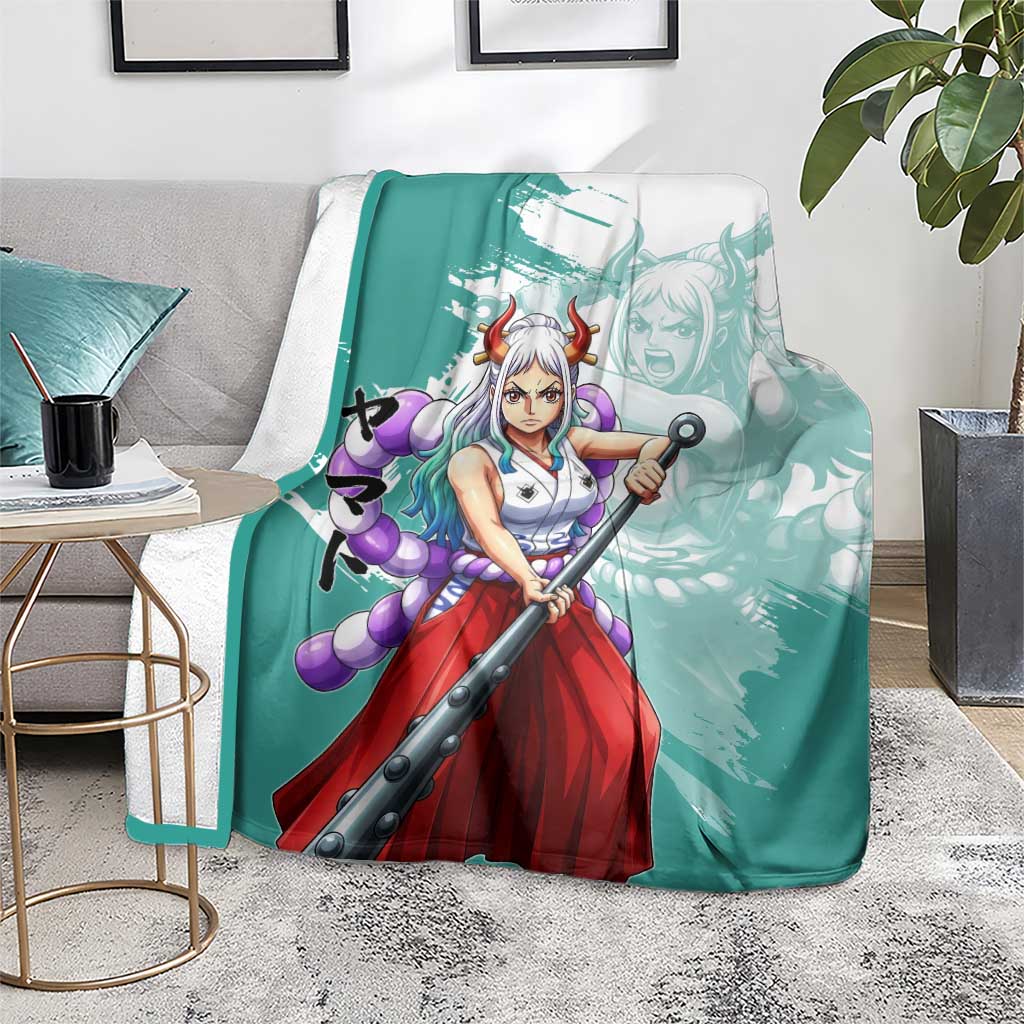 Yamato Oni Warrior One Piece Blanket Japanese Anime Manga Graphic