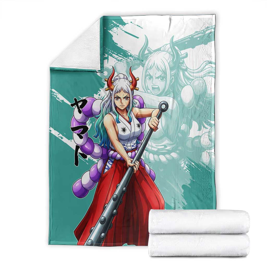 Yamato Oni Warrior One Piece Blanket Japanese Anime Manga Graphic