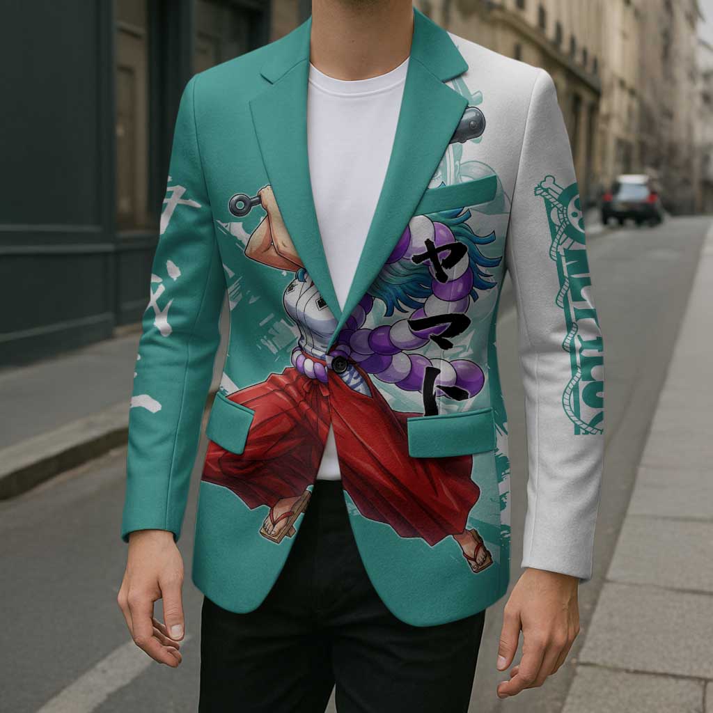 Yamato Oni Warrior One Piece Blazer Japanese Anime Manga Graphic