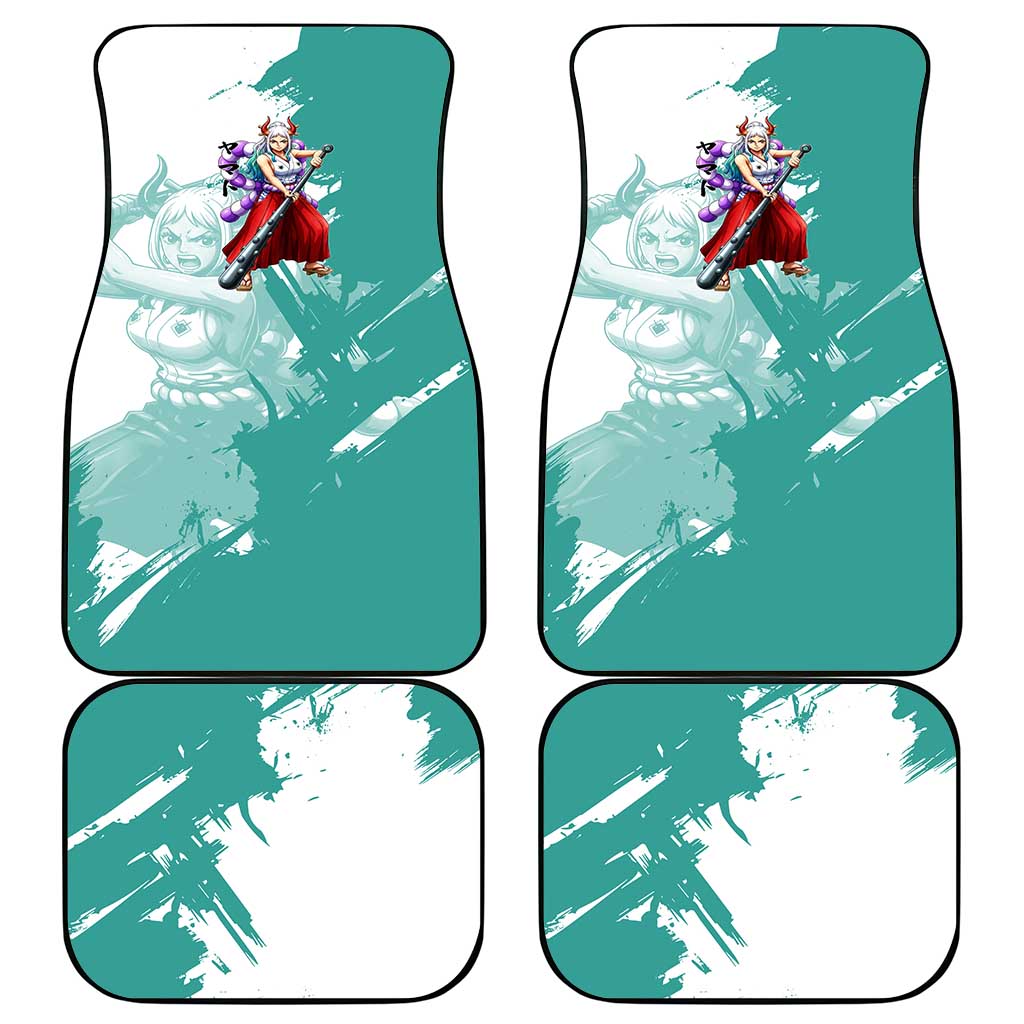 Yamato Oni Warrior One Piece Car Mats Japanese Anime Manga Graphic