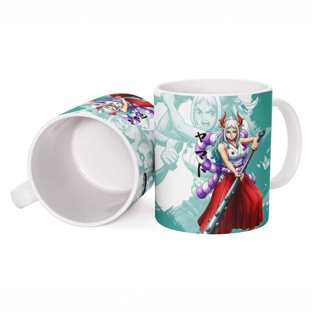 Yamato Oni Warrior One Piece Ceramic Mug Japanese Anime Manga Graphic