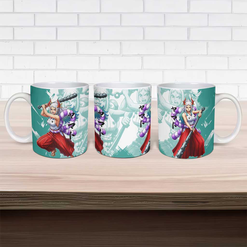 Yamato Oni Warrior One Piece Ceramic Mug Japanese Anime Manga Graphic