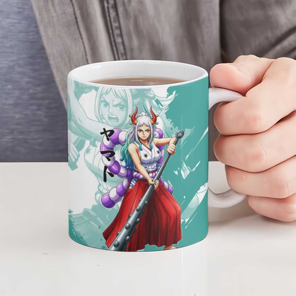Yamato Oni Warrior One Piece Ceramic Mug Japanese Anime Manga Graphic
