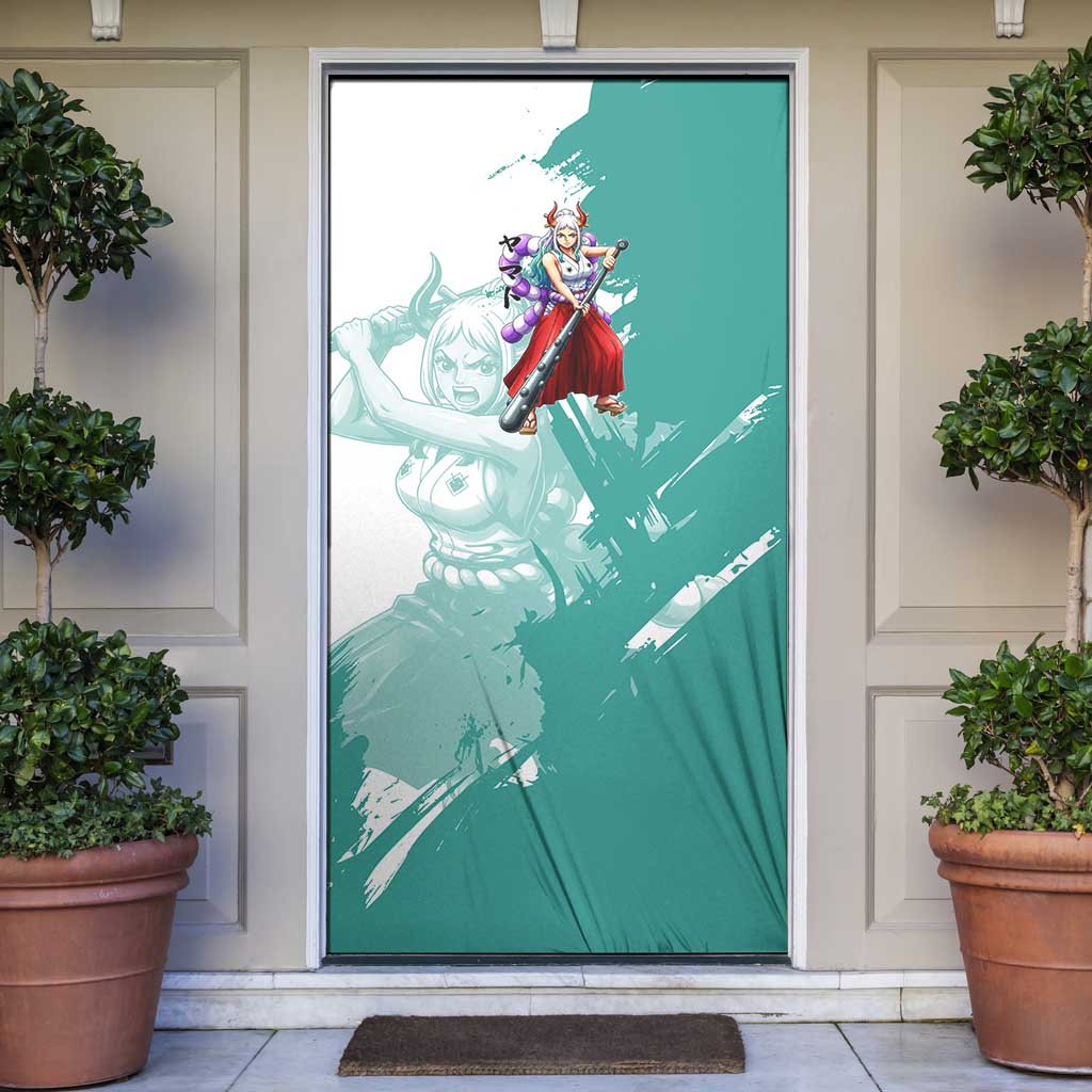 Yamato Oni Warrior One Piece Door Cover Japanese Anime Manga Graphic