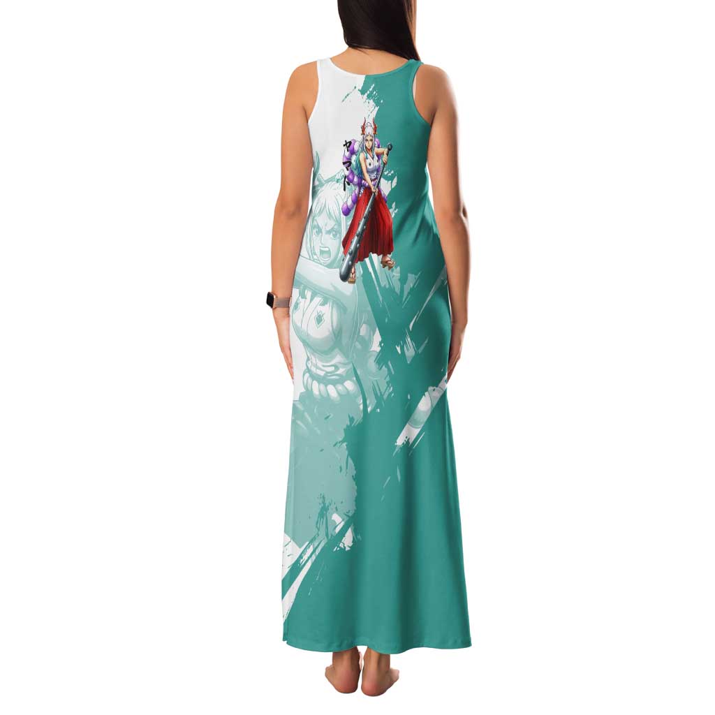 Yamato Oni Warrior One Piece Family Matching Tank Maxi Dress and Hawaiian Shirt Japanese Anime Manga Graphic