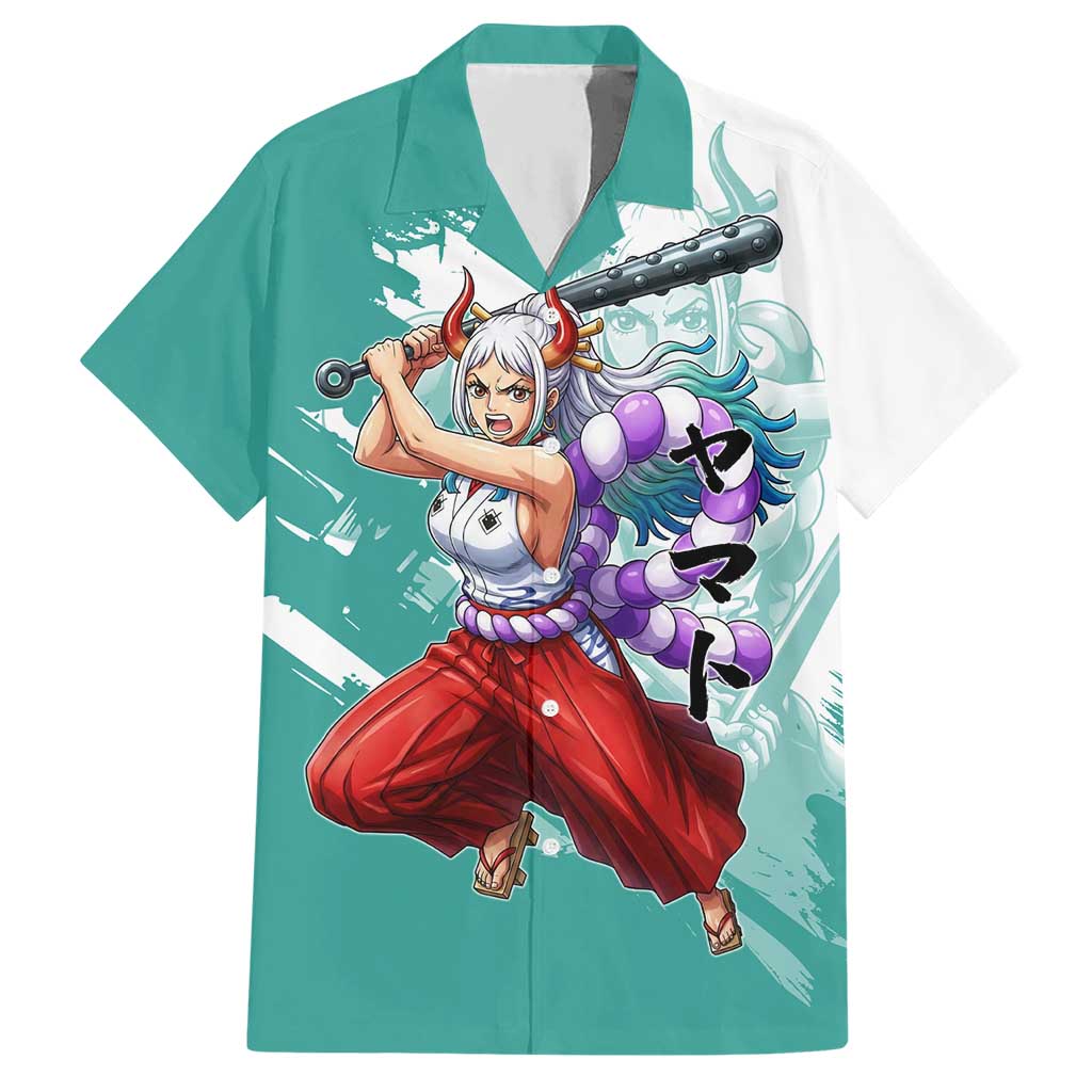 Yamato Oni Warrior One Piece Hawaiian Shirt Japanese Anime Manga Graphic