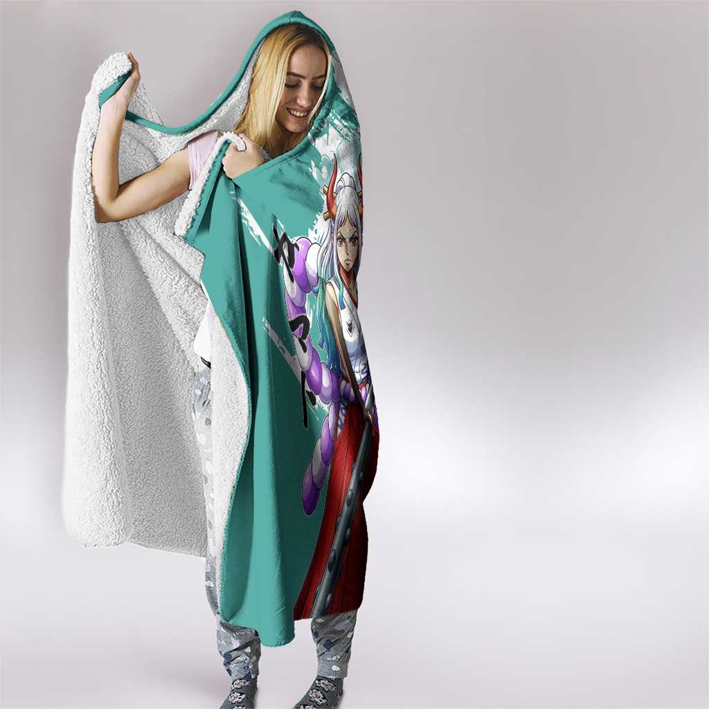 Yamato Oni Warrior One Piece Hooded Blanket Japanese Anime Manga Graphic