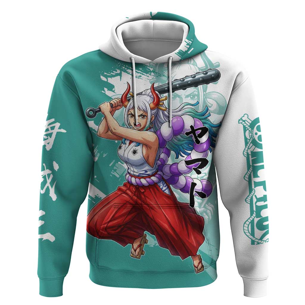 Yamato Oni Warrior One Piece Hoodie Japanese Anime Manga Graphic
