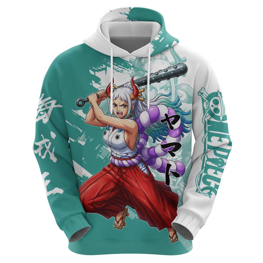 Yamato Oni Warrior One Piece Hoodie Japanese Anime Manga Graphic