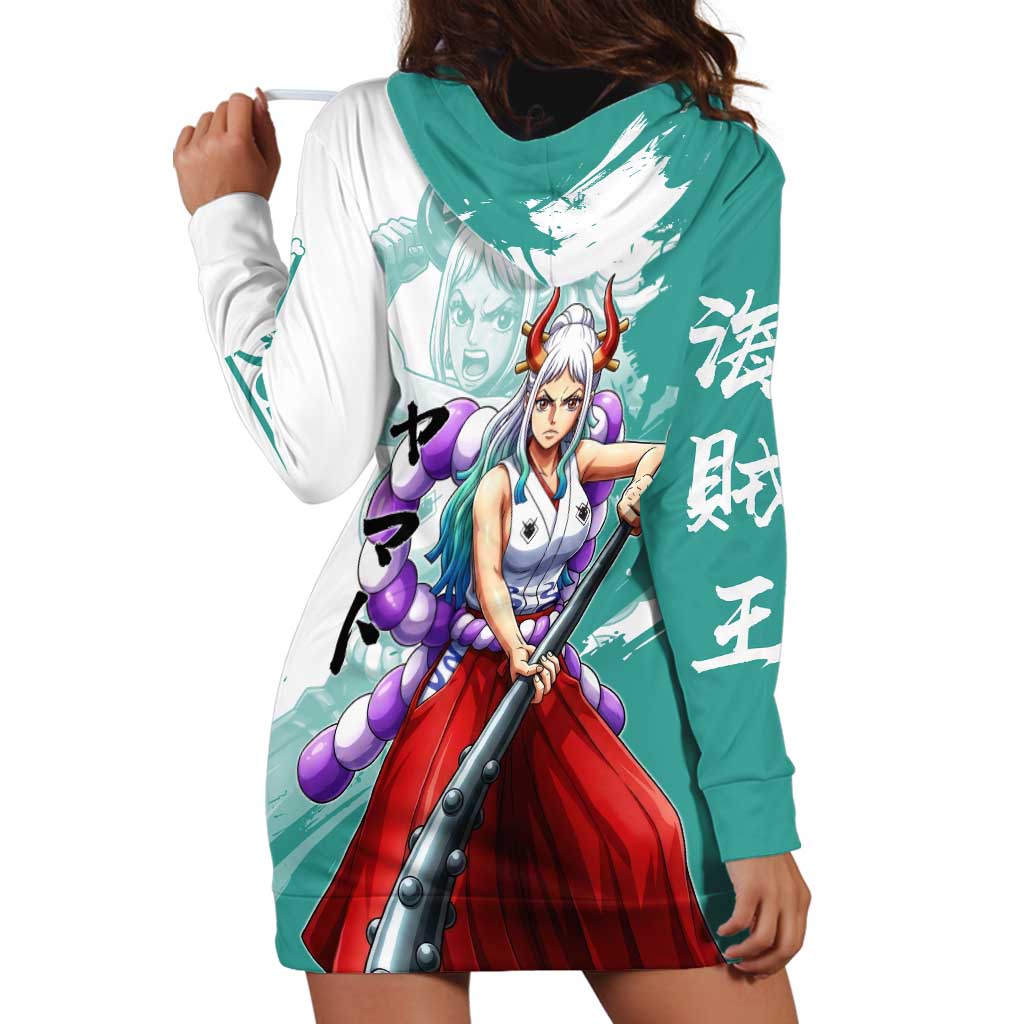 Yamato Oni Warrior One Piece Hoodie Dress Japanese Anime Manga Graphic