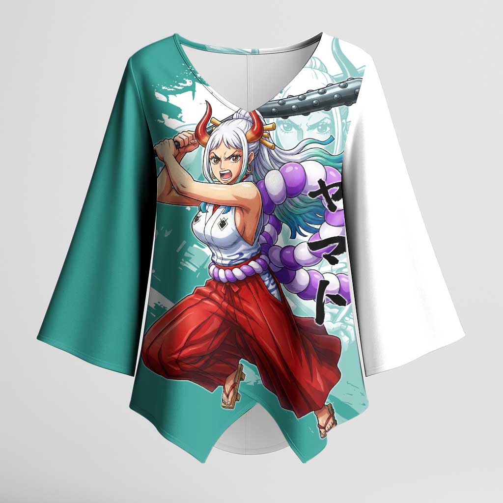 Yamato Oni Warrior One Piece Kimono Sleeve Blouse Japanese Anime Manga Graphic
