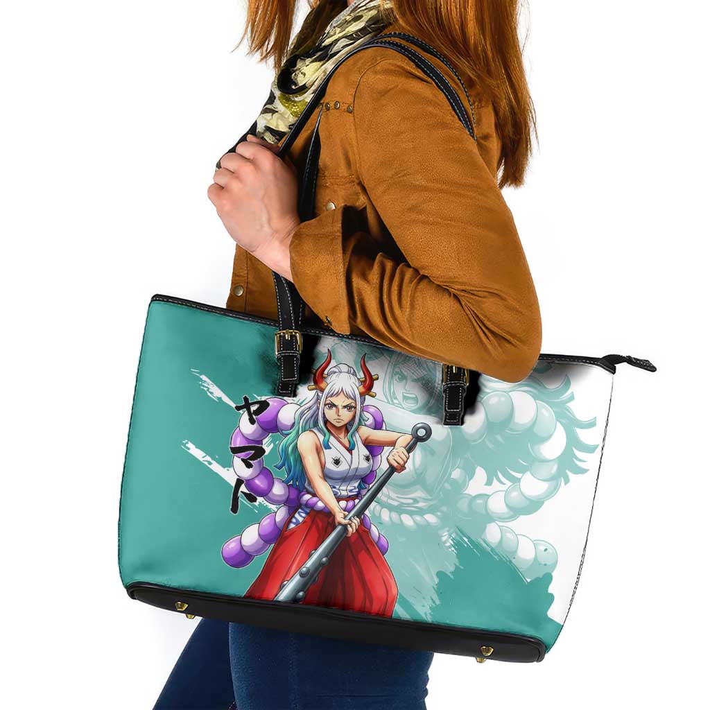 Yamato Oni Warrior One Piece Leather Tote Bag Japanese Anime Manga Graphic