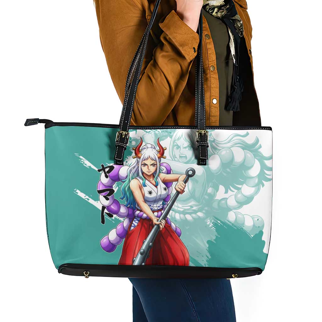 Yamato Oni Warrior One Piece Leather Tote Bag Japanese Anime Manga Graphic