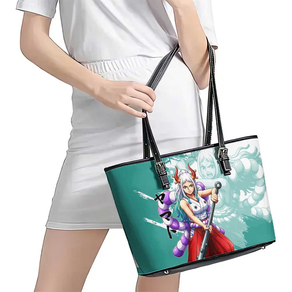 Yamato Oni Warrior One Piece Leather Tote Bag Japanese Anime Manga Graphic