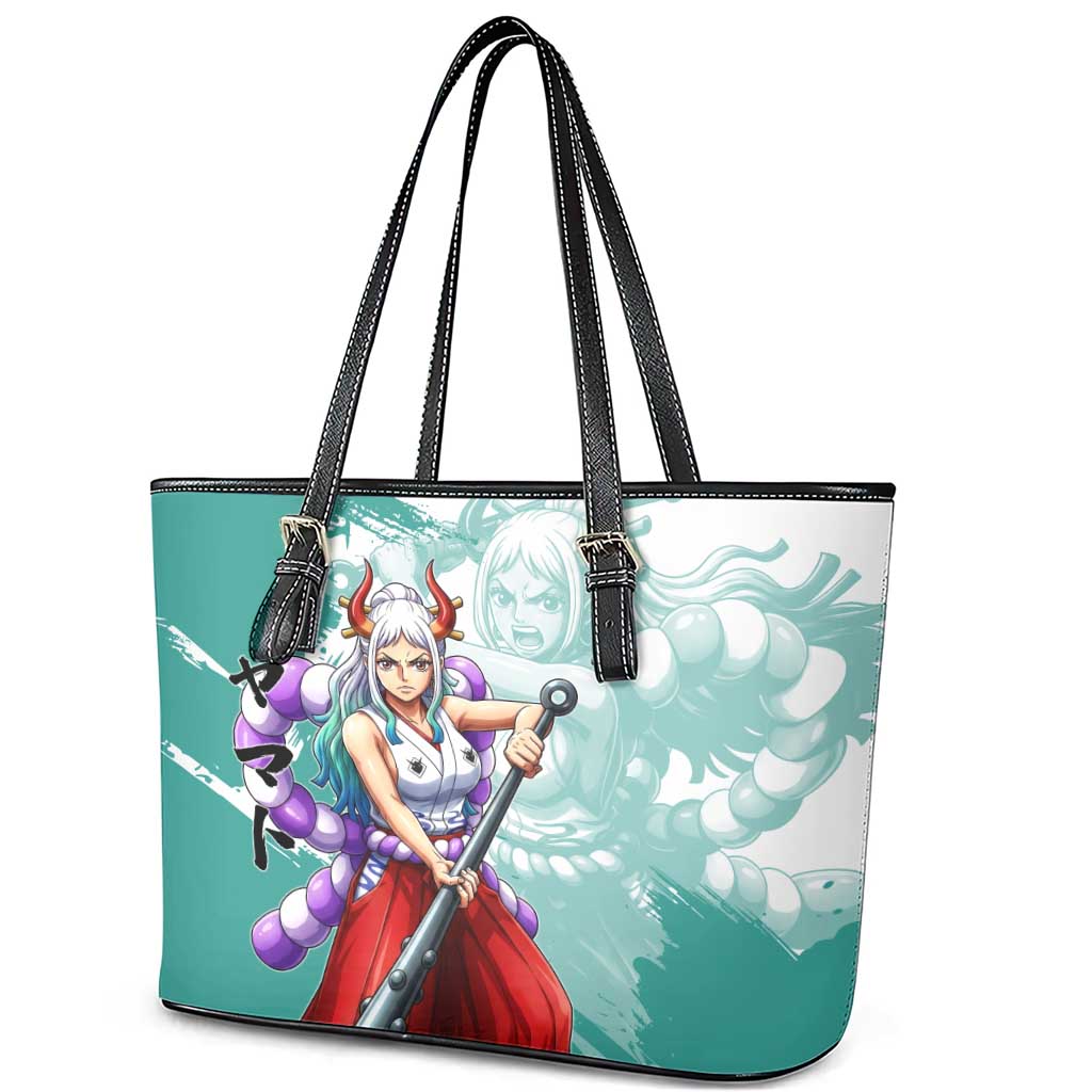 Yamato Oni Warrior One Piece Leather Tote Bag Japanese Anime Manga Graphic