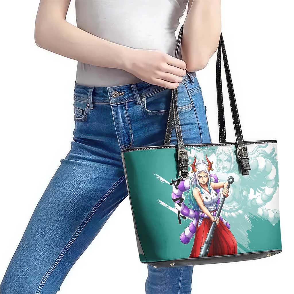 Yamato Oni Warrior One Piece Leather Tote Bag Japanese Anime Manga Graphic