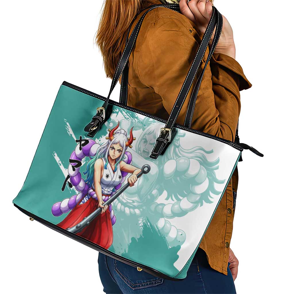 Yamato Oni Warrior One Piece Leather Tote Bag Japanese Anime Manga Graphic