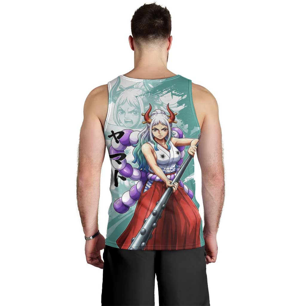 Yamato Oni Warrior One Piece Men Tank Top Japanese Anime Manga Graphic