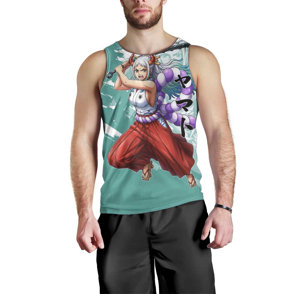 Yamato Oni Warrior One Piece Men Tank Top Japanese Anime Manga Graphic