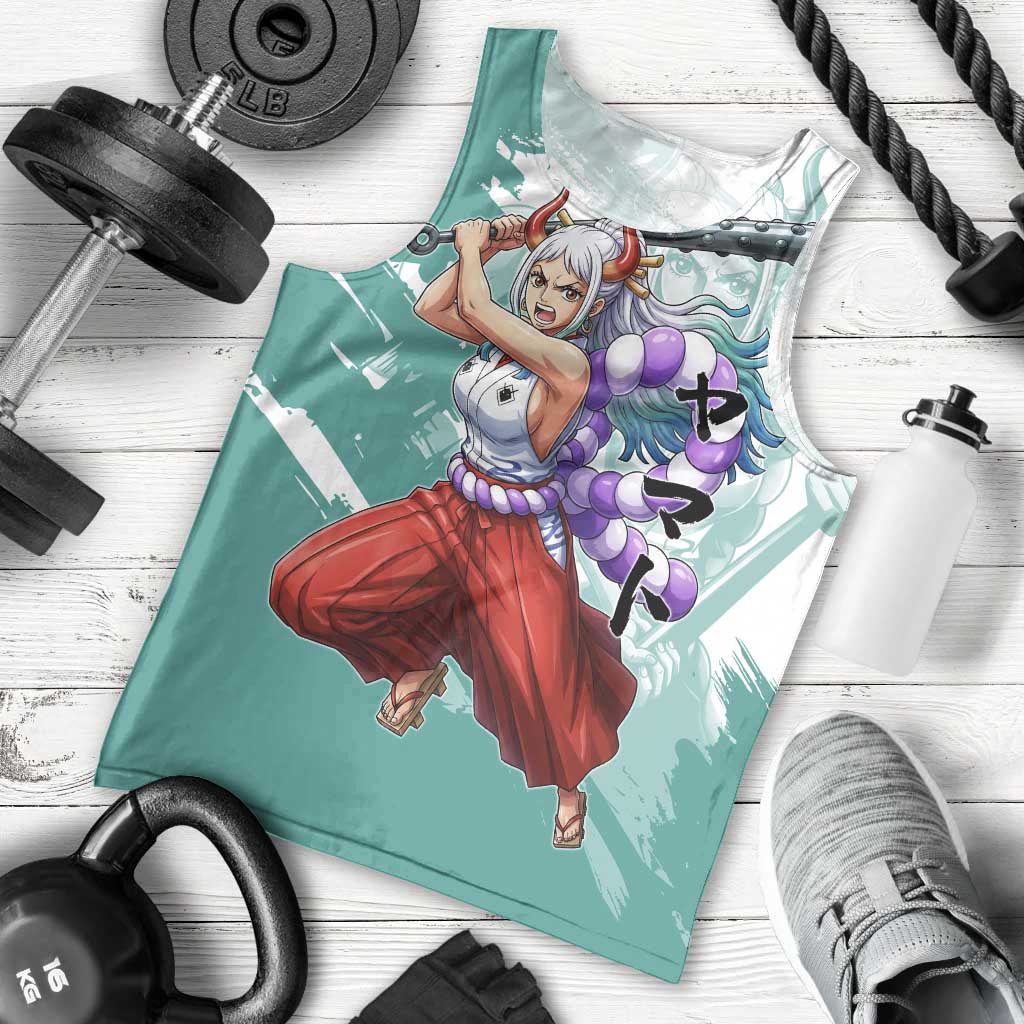 Yamato Oni Warrior One Piece Men Tank Top Japanese Anime Manga Graphic
