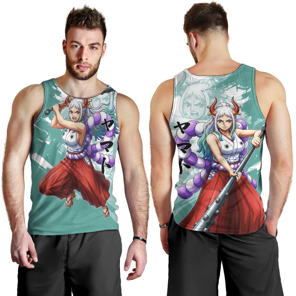 Yamato Oni Warrior One Piece Men Tank Top Japanese Anime Manga Graphic