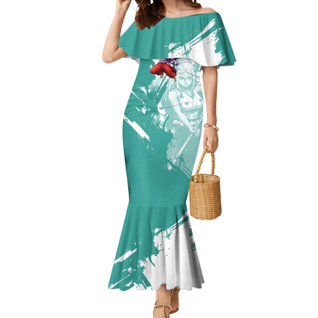 Yamato Oni Warrior One Piece Mermaid Dress Japanese Anime Manga Graphic