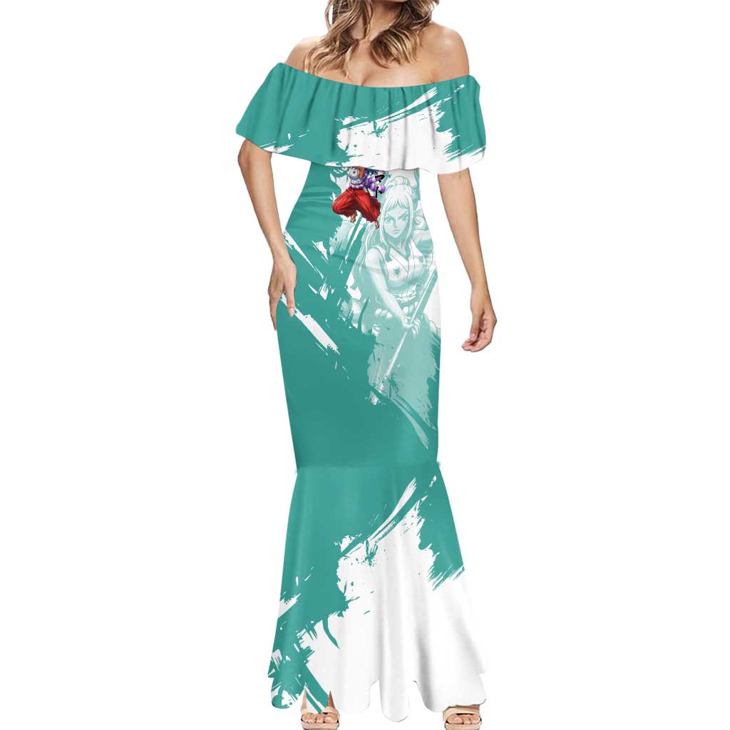 Yamato Oni Warrior One Piece Mermaid Dress Japanese Anime Manga Graphic