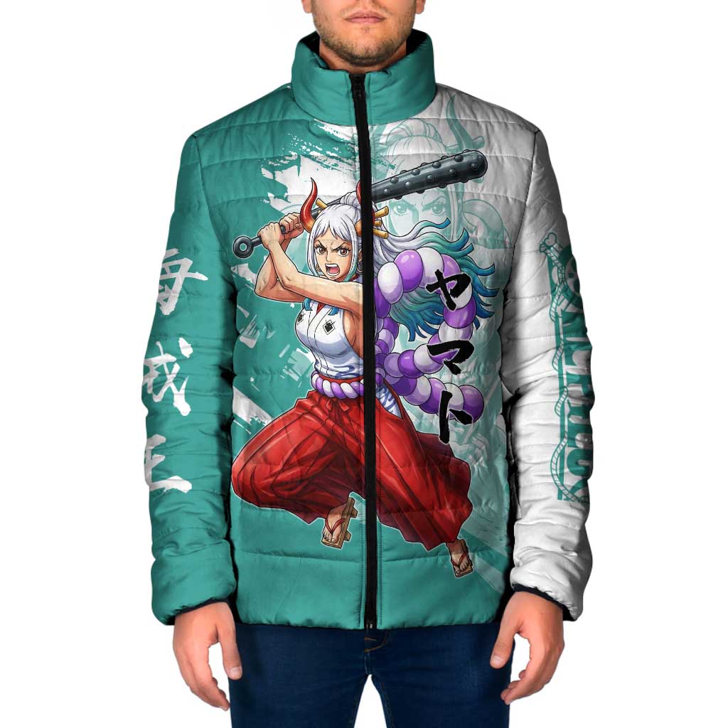Yamato Oni Warrior One Piece Padded Jacket Japanese Anime Manga Graphic