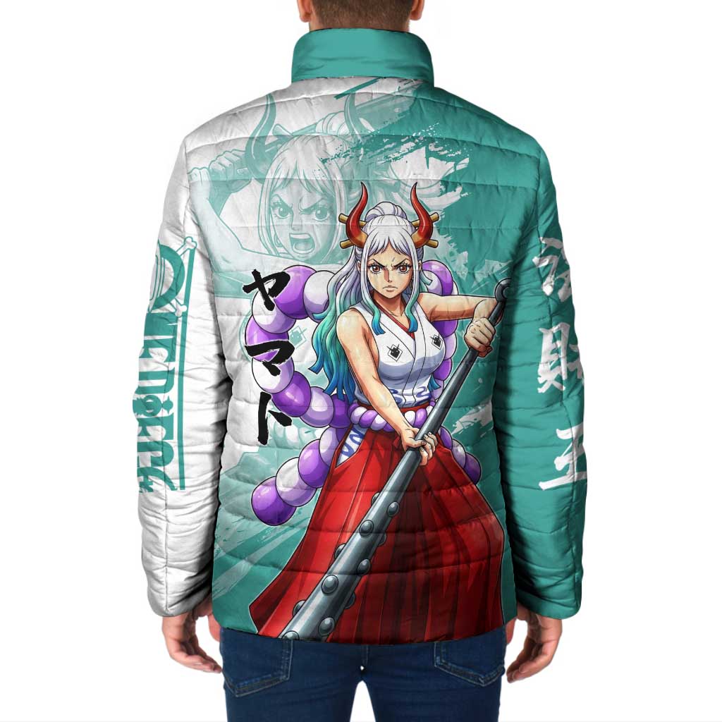 Yamato Oni Warrior One Piece Padded Jacket Japanese Anime Manga Graphic