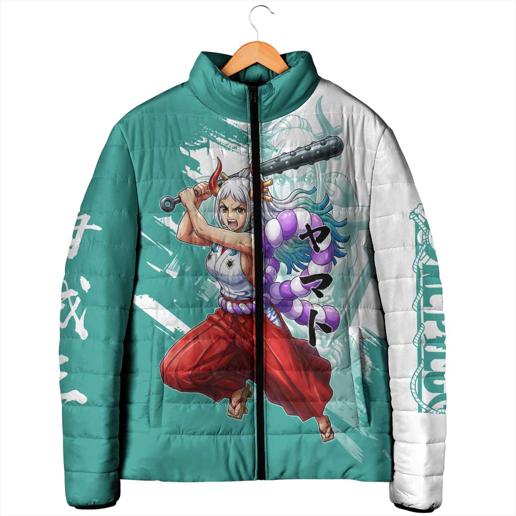 Yamato Oni Warrior One Piece Padded Jacket Japanese Anime Manga Graphic