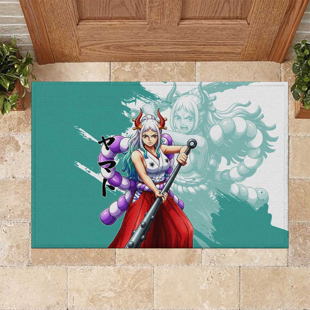 Yamato Oni Warrior One Piece Rubber Doormat Japanese Anime Manga Graphic